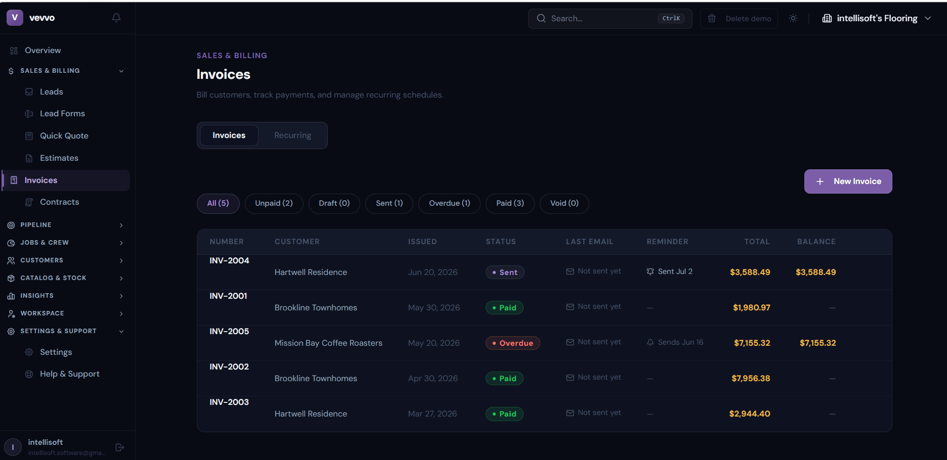 VEVVO: Invoices — get-paid infrastructure for the field