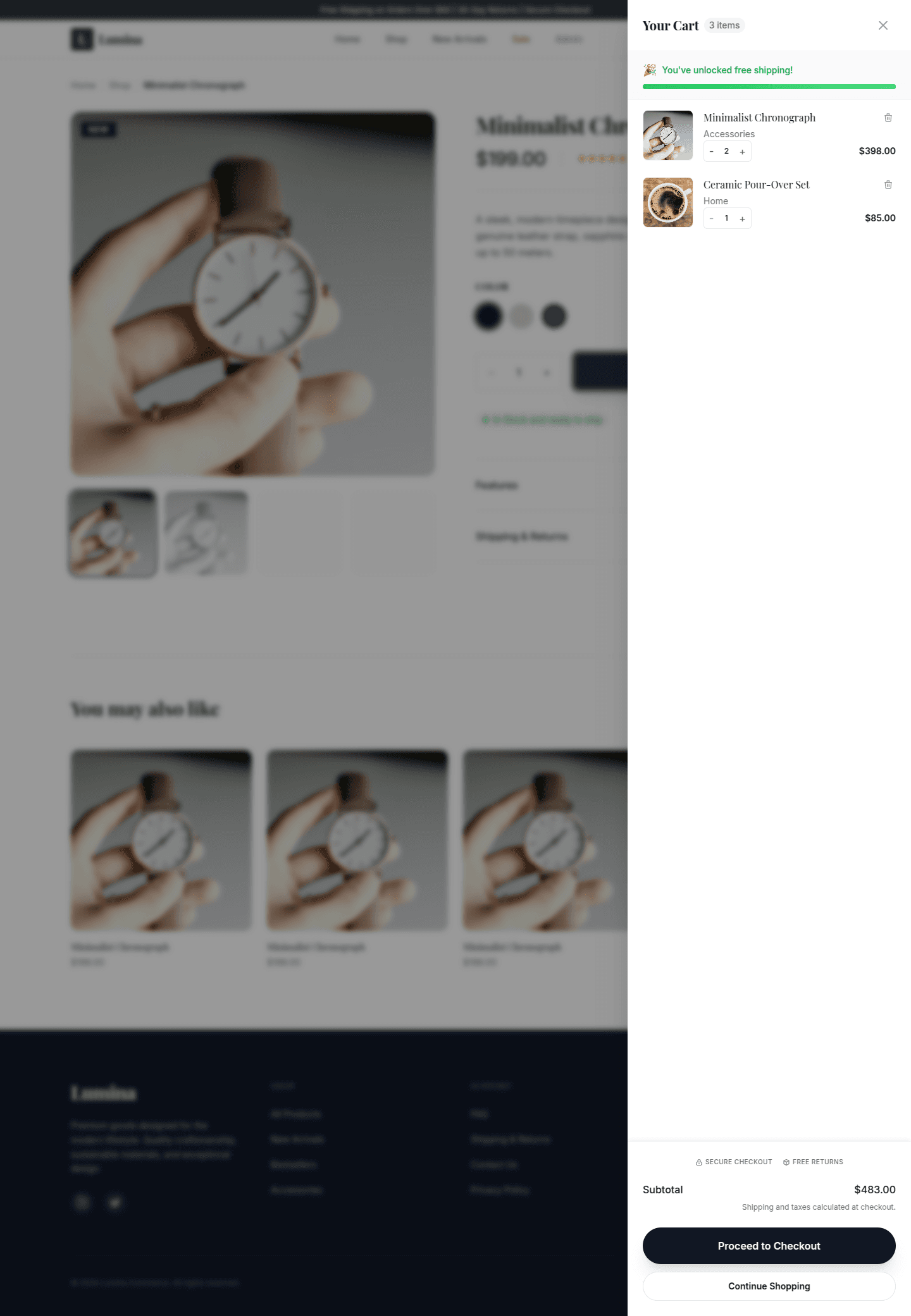 Modern E-Commerce Platform: screen 3