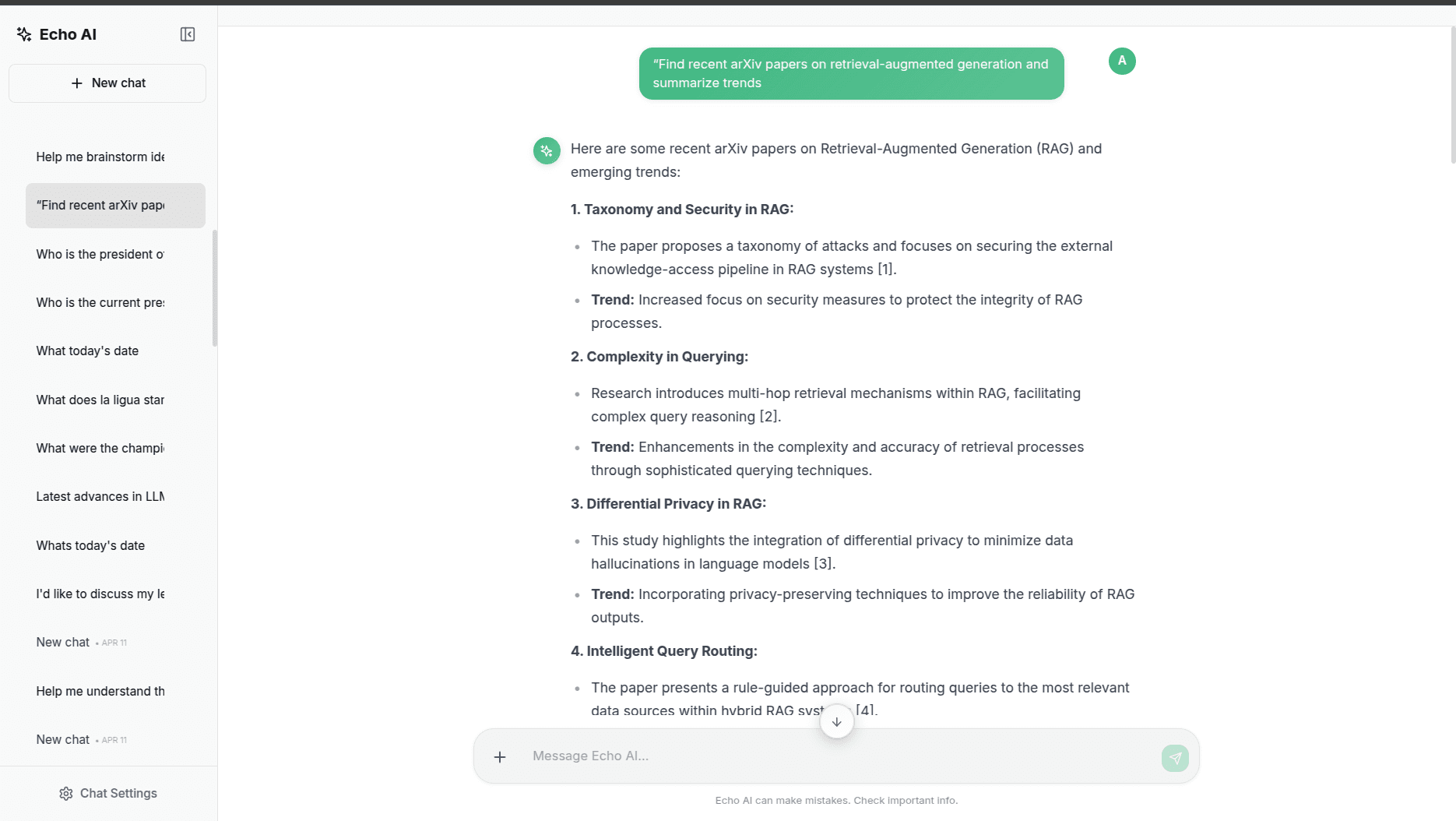 Echo AI: AI tutor
