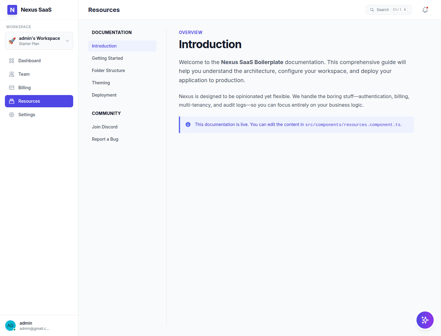 Nexus — Agency SaaS: screen 5