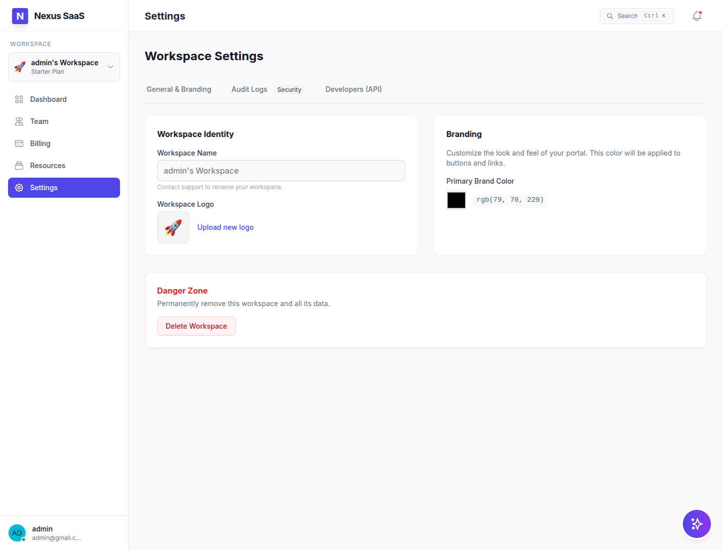 Nexus — Agency SaaS: screen 6
