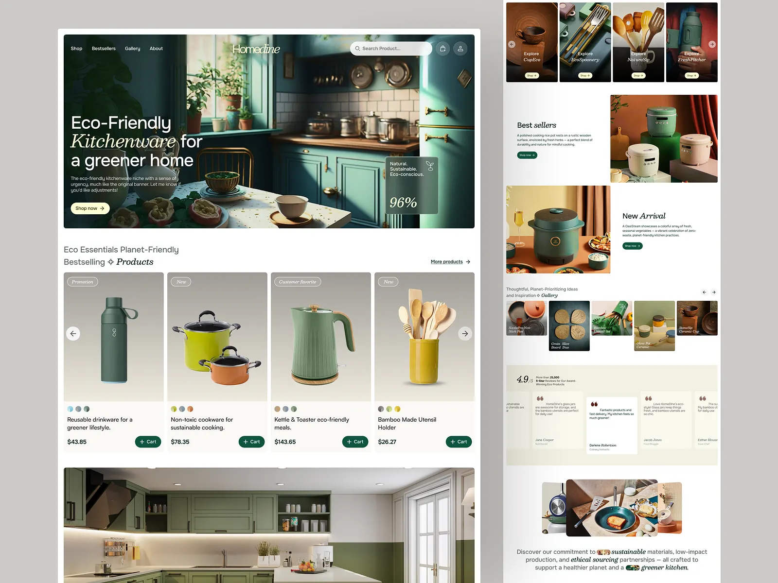 HomeDine — Eco-Friendly Kitchenware E-commerce