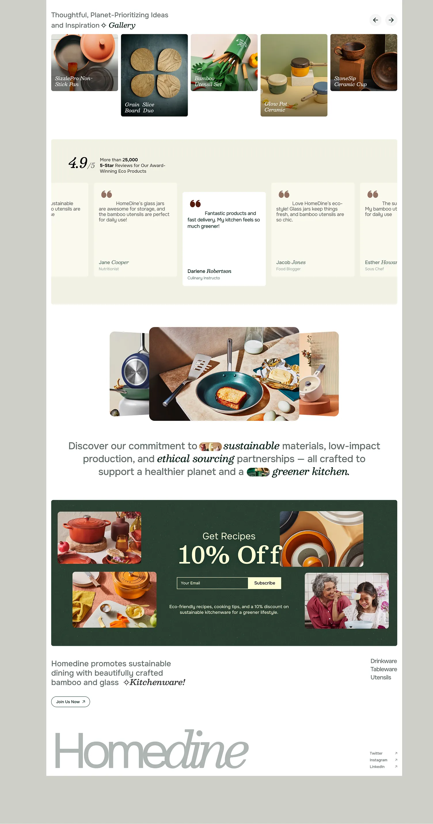 HomeDine — Eco-Friendly Kitchenware E-commerce — shot 4