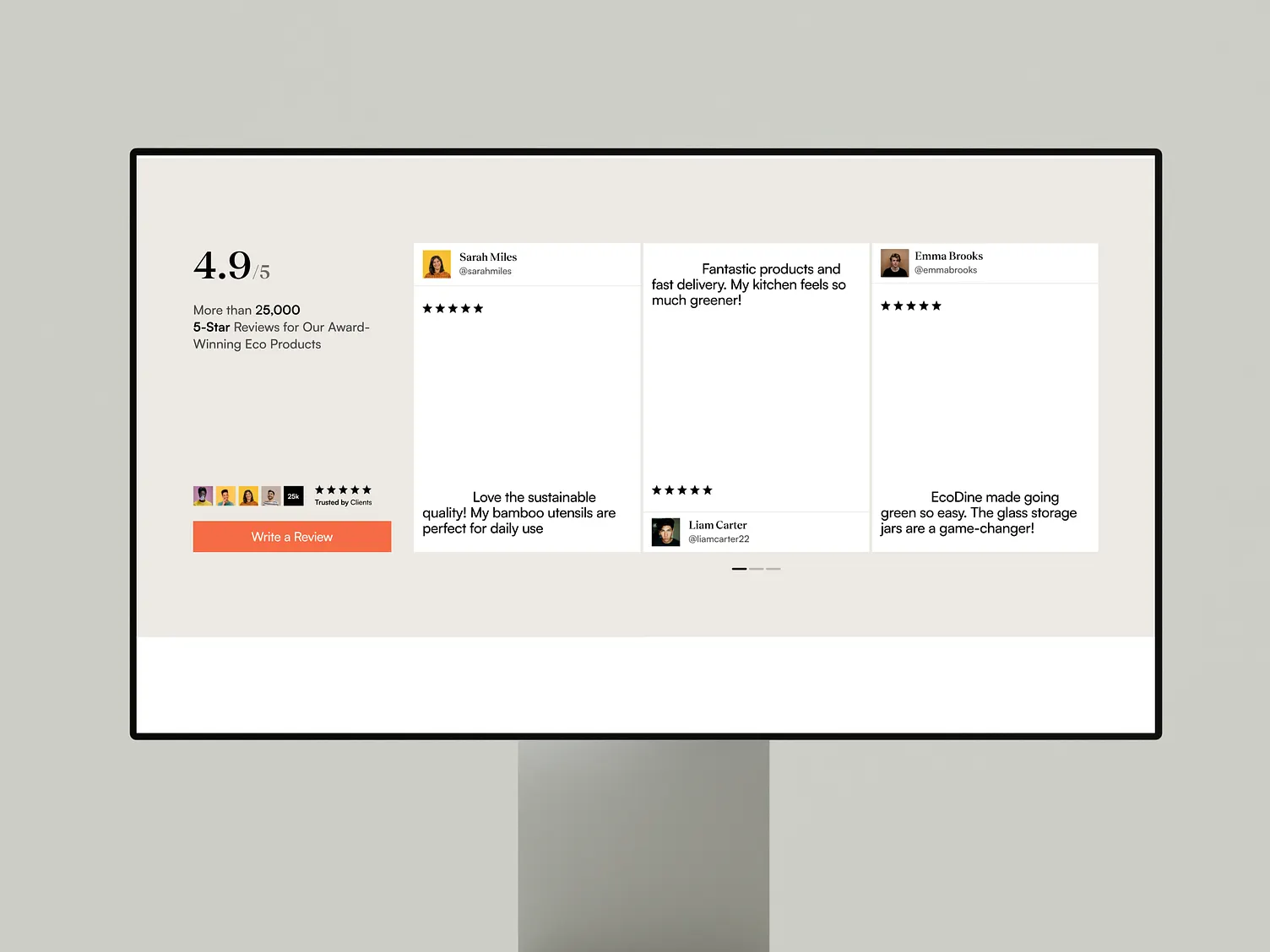 HomeDine — Eco-Friendly Kitchenware E-commerce — shot 2