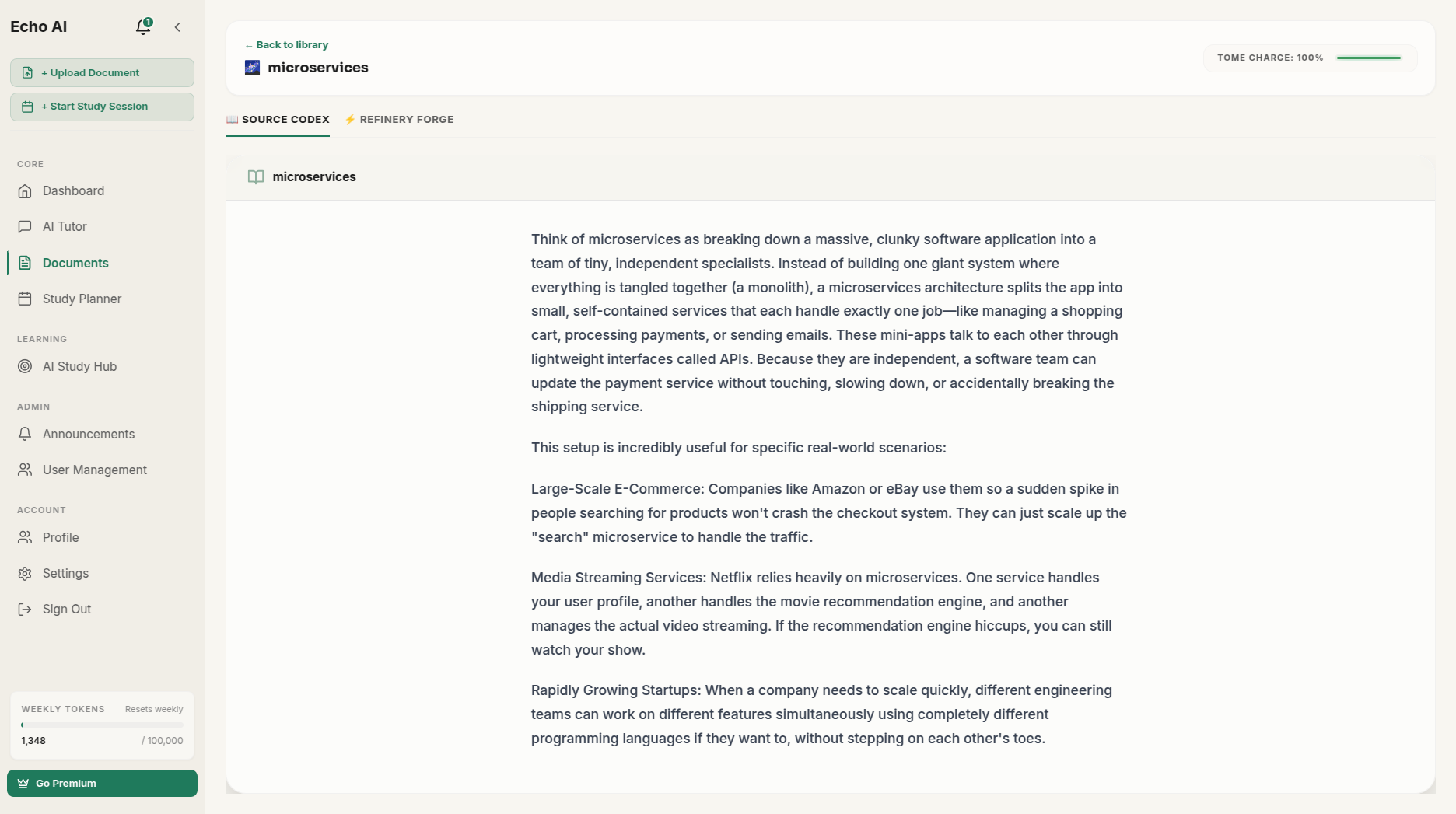 Echo AI — Interactive PDF & document analysis