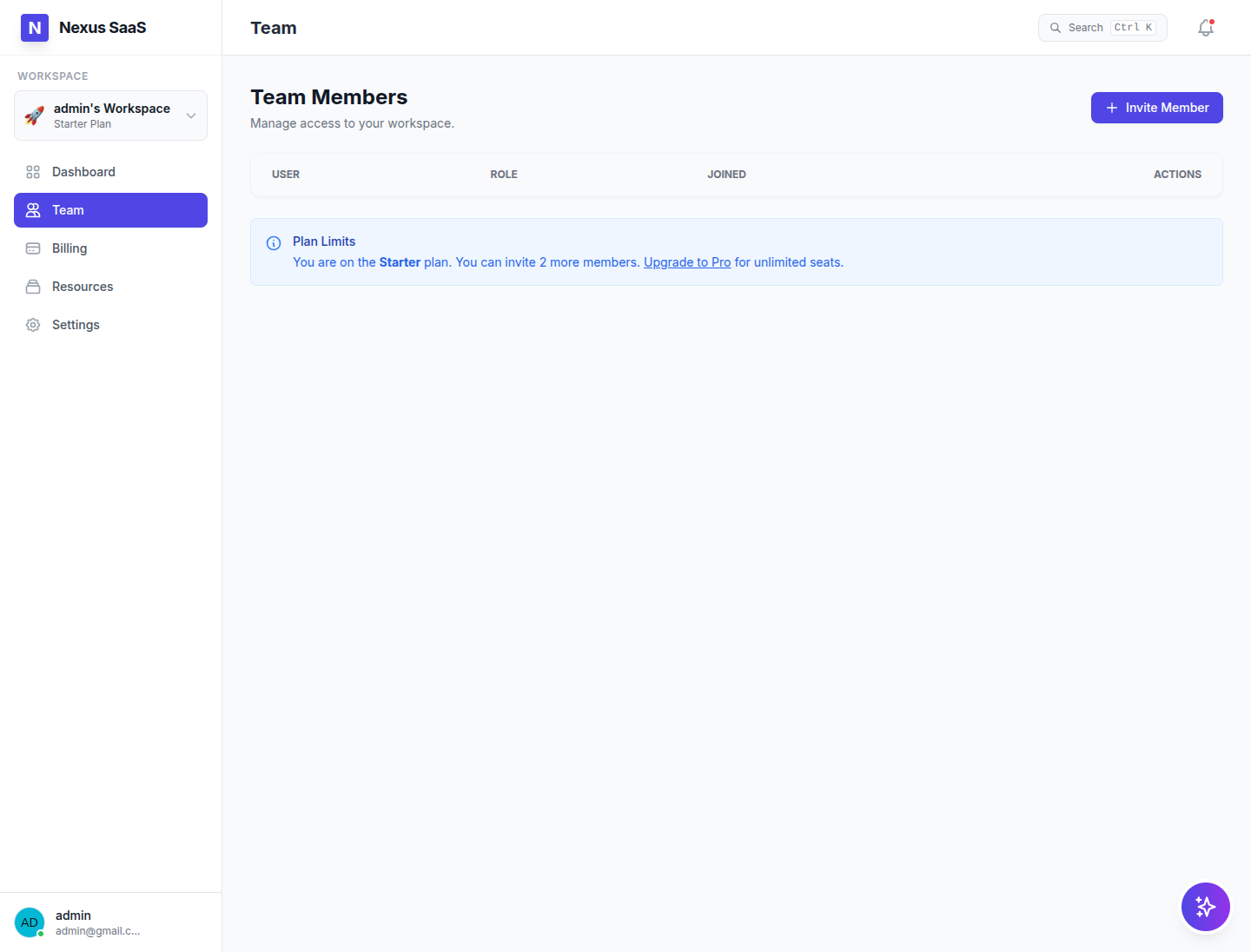 Nexus — Agency SaaS — screen 3