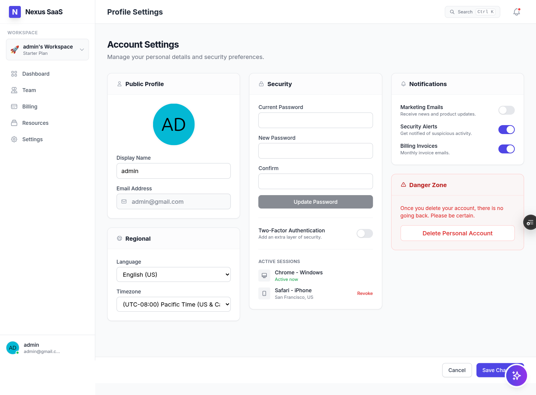 Nexus — Agency SaaS — screen 7