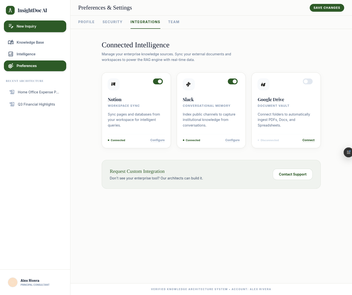 RAG Knowledge Assistant — screen 6
