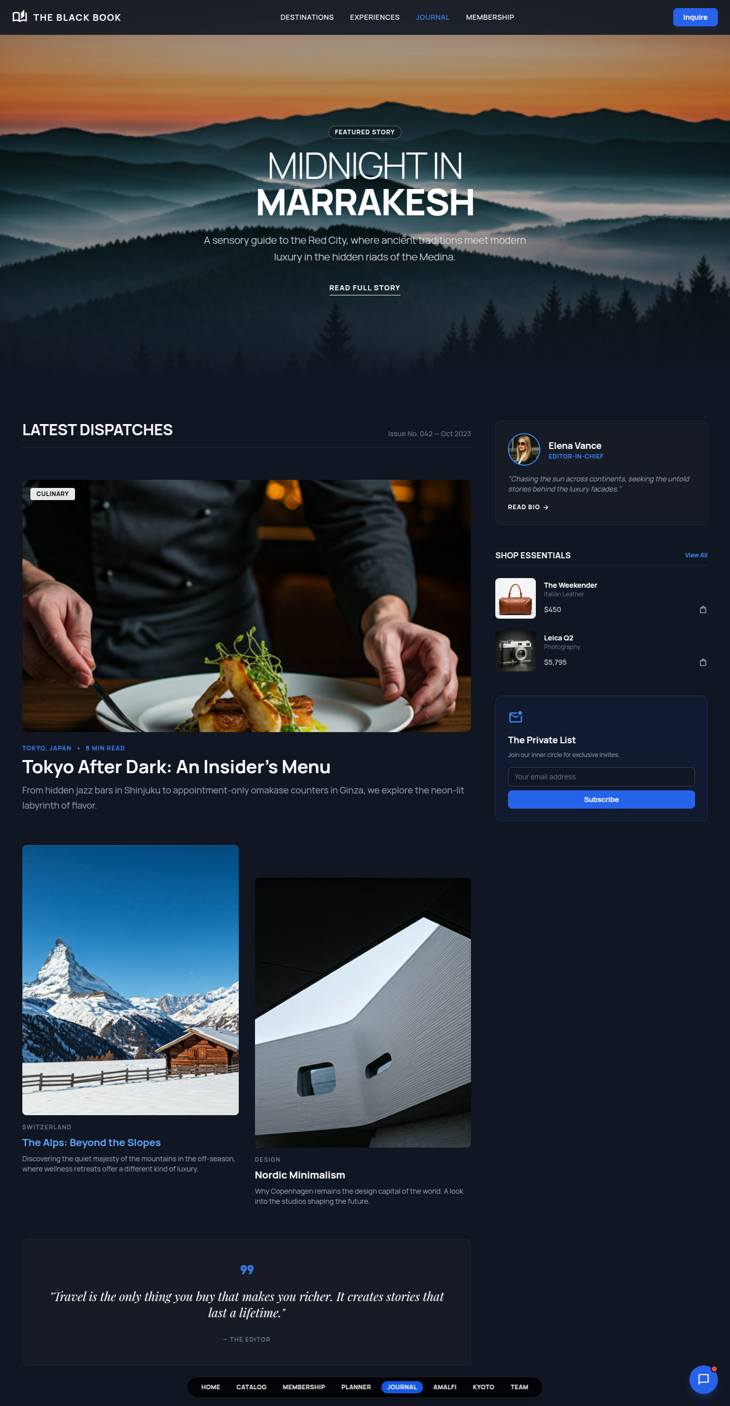 Luxe Travel Agency — screen 5