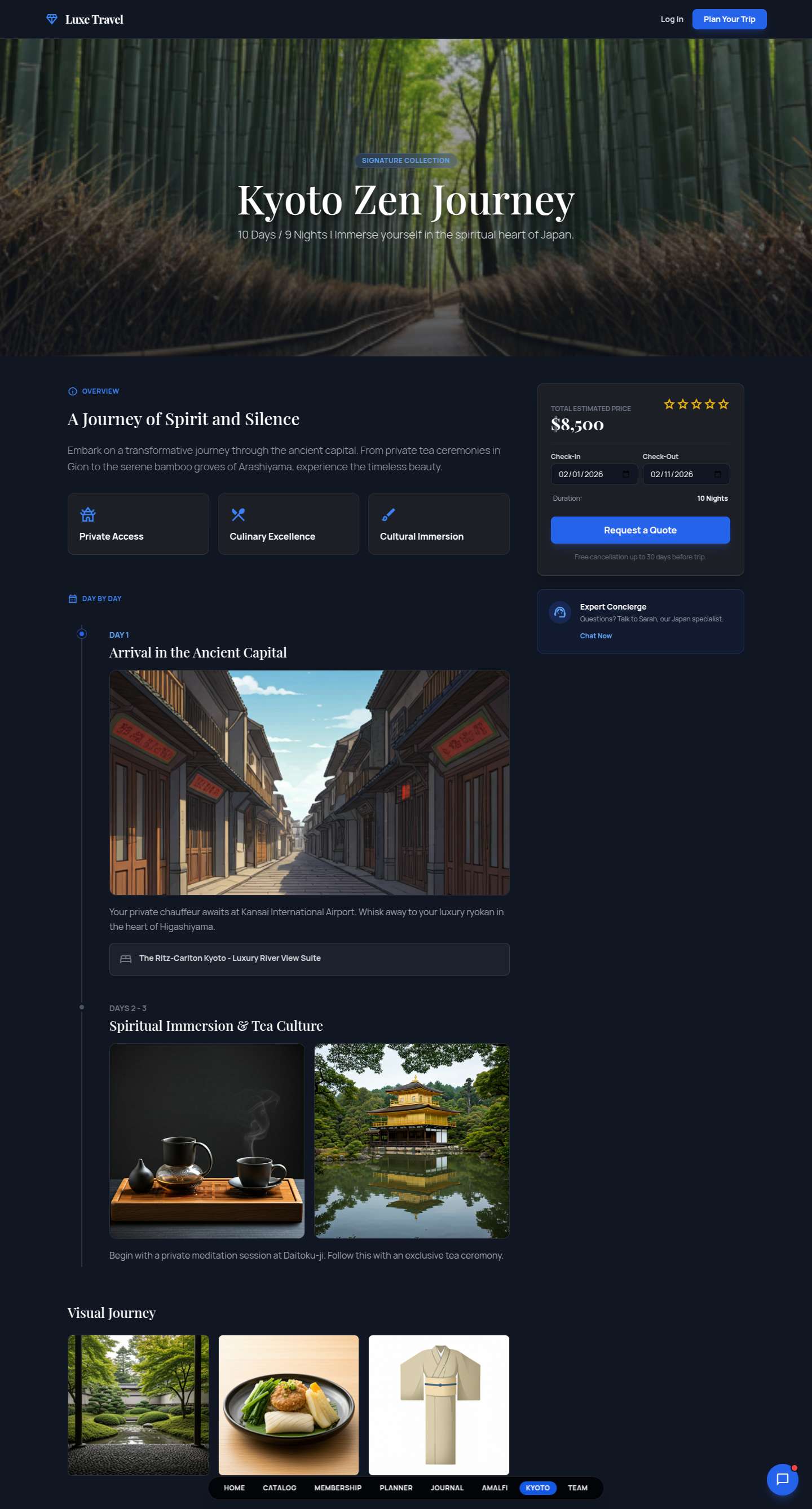Luxe Travel Agency — screen 7