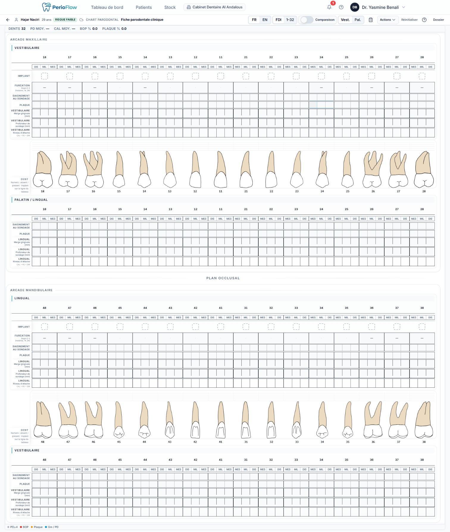 PerioChart Pro — Periodontal chart — the clinical core